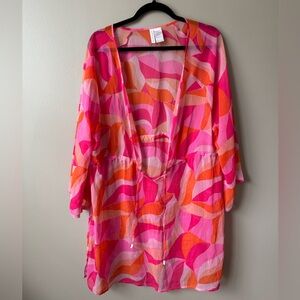 Sanctuary Pink and Orange Coverup from Anthropology